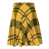 Yellow Plaid Skater Skirt