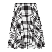 Black & White plaid Skater Skirt