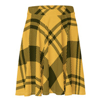 Yellow Plaid Skater Skirt