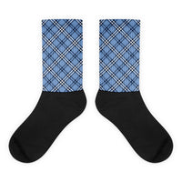 Blue plaid Socks