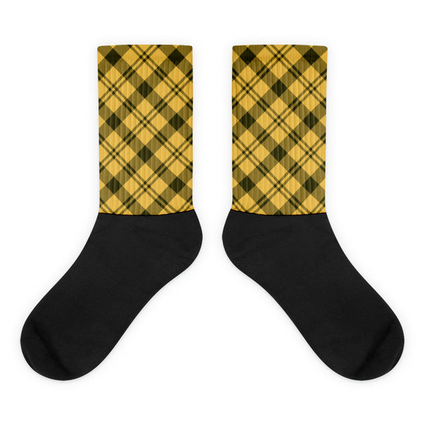 Yellow plaid Socks