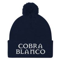 Cobra Blanco Pom-Pom Beanie