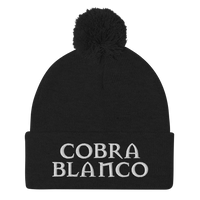 Cobra Blanco Pom-Pom Beanie