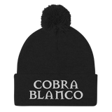 Gorro Cobra Blanco Pom-Pom