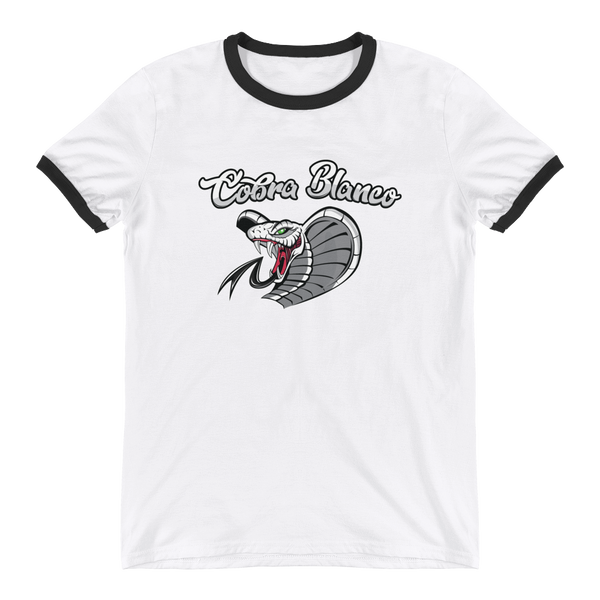 Playeras Ringer de Cobra Blanco