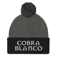 Gorro Cobra Blanco Pom-Pom