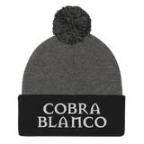 Cobra Blanco Pom-Pom Beanie