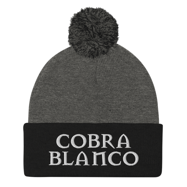 Cobra Blanco Pom-Pom Beanie