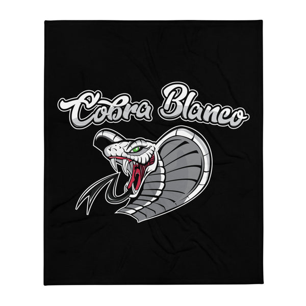 Cobra Blanco Throw Blanket